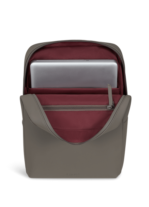 Lipault Lost In Berlin Square Backpack 2.0  Ash Stone