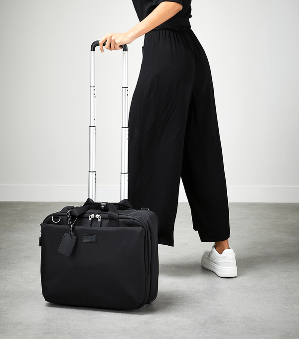 Lipault 4BIZ Rolling Laptop Bag Black