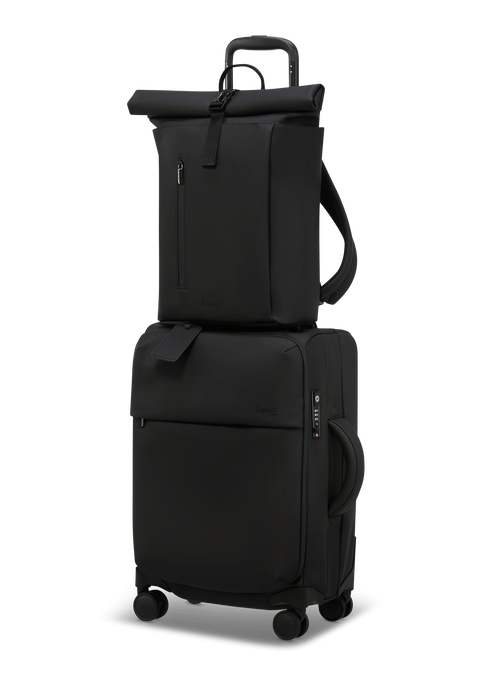 Lipault Lost In Berlin Rolltop Backpack 2.0  Black Lipault Lost In Berlin Rolltop Backpack 2.0  Black